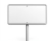 © Andrew - Blank Signpost: A clean, simple, and versatile blank signpost on a metal pole, perfect for your message.