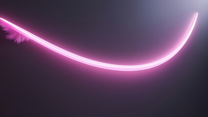 Wall Mural - Abstract neon curved background. Generative Ai.