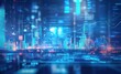 © ArtfulAura - Abstract digital background with glowing data.
