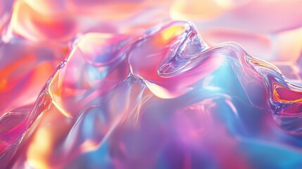 Wall Mural - Abstract holographic art