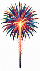 Vibrant Firework Explosion PNG: Versatile Stock Image for Festive Designs, Event Promotions, and Digital Marketing