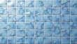 © Eugeny - Small blue glazed tile texture, smooth and decorative surface for design