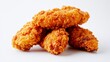 © Design@22 - Southern-style fried chicken tenders, food element, photorealistic, golden crispy coating, isolated on white background