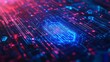 © khondokarsayeedul - Digital Data Flow Optimized with Blue and Red Light Technologies picture