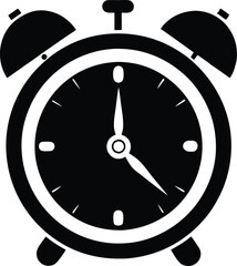 alarm clock icon illustration.