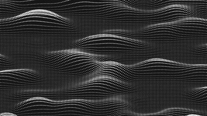 Wall Mural - point wave noise texture. abstract dot background. technological cyberspace background.