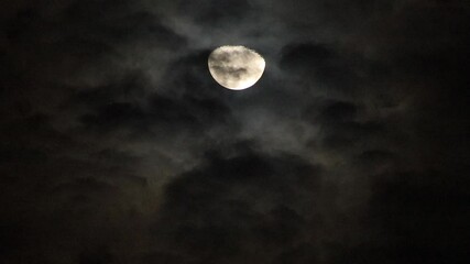 Wall Mural - moon and clouds at night