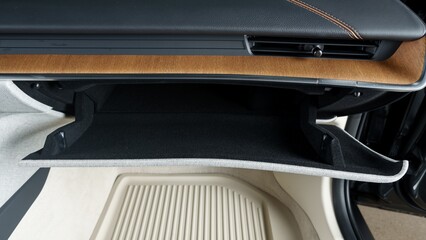 Wall Mural - Glove box open in a car