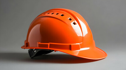 Orange Hard Hat Safety Helmet, construction helmet, work helmet, safety equipment, construction worker, builder