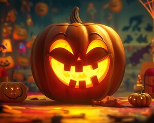 Celebrate Halloween with festive pumpkin-themed cakes and glowing jack-o'-lanterns. These iconic symbols add a playful and spooky touch to the holiday, making every celebration delightfully eerie.