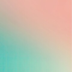 Wall Mural - Soft gradient background blending pastel peach and teal colors, ideal for modern design applications and creative projects.