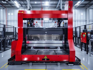 Wall Mural - cnc bending press in an advanced manufacturing facility