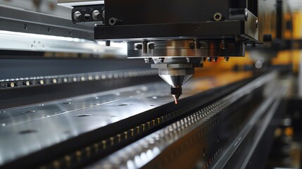 Wall Mural - cnc sheet metal bender with laser alignment