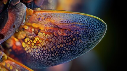 Close-Up of Insect Antenna Under Microscope