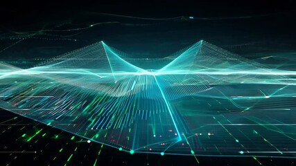 Wall Mural - moving data digital back background animation datum information code technology computing coding pro