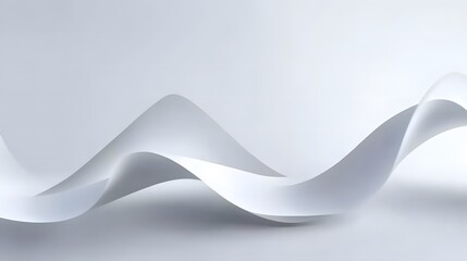 Abstract 3d render, white background design, modern illustration