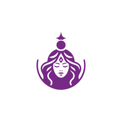 Magic mystic goddess logo