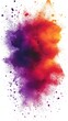 © AURA COLLECTIONS - A vibrant explosion of colorful powder creating an abstract design.