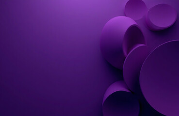 Wall Mural - Purple abstract circles, modern geometric background