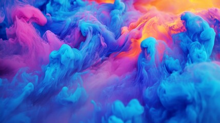 Canvas Print - Vibrant Color Splash with High Contrast Gradient Effects