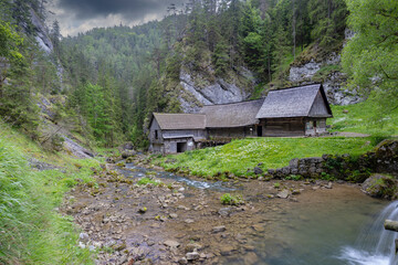 Wall Mural - Oblazy water mills near Kvacany, Kvacianska valley, Slovakia