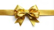 © Watcharapon - Golden ribbon and bow isolated on white background , gift, present, decoration, festive, holiday, shiny, elegant, luxury, festive