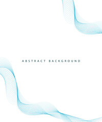 Wall Mural - abstract blue wave background