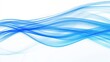 © Suphanny - Abstract Blue Flowing Wave Lines, Abstract image featuring smooth, flowing blue wave-like lines against a white background, evoking a sense of motion and fluidity.