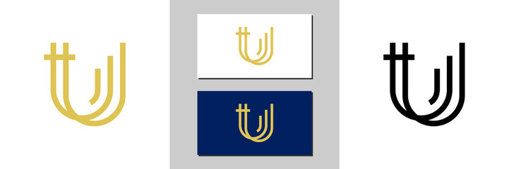 u letter sign icon white and ...