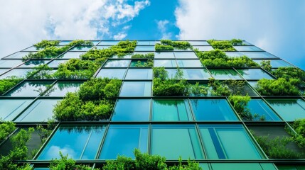 Poster - Modern Building with Greenery in Natural Setting