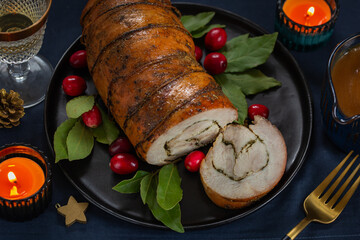 Wall Mural - Roast turkey roulade