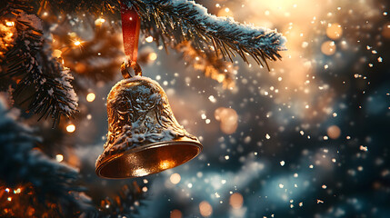 christmas bell on the tree