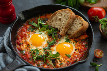 Sticker - tomato and bean shakshuka