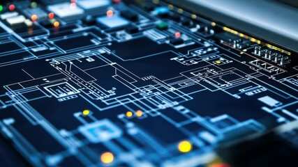 Wall Mural - telecommunications system control with a project manager.