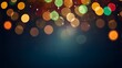 © KatBaid - Abstract background bokeh lights, Christmas glowing illumination blurred defocused