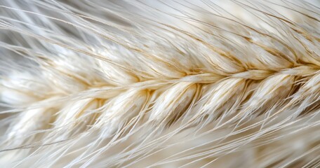 Close-up of a Wheat Ear with Fine Bristles