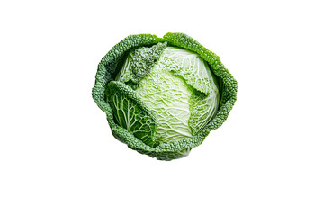 Wall Mural - Cabbage isolated on white background.