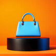© GaziRabiulIslam - Handbag or purse or bag with Hardware on Vibrant Background – Hyper-Realistic Fashion Photography