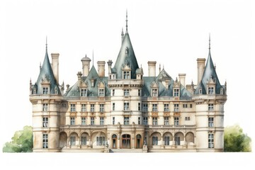 Canvas Print - Architecture building landmark castle.