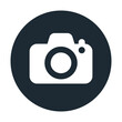© Starostov - event icon camera photo zone in a circle gray color vector graphics