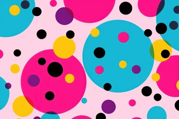 Canvas Print - polka dot backgrounds pattern creativity.