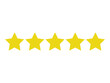 ©  V T S - Five-star rating icon on a white background