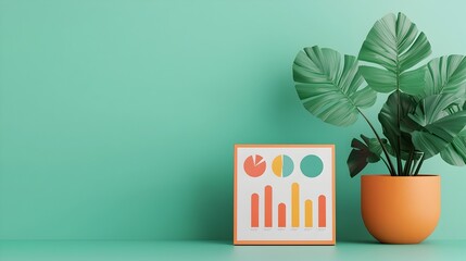 Poster - Futuristic 3D Business Dashboard with Real Time Data Analytics Providing Comprehensive Business Intelligence for Strategic Marketing and Future Trend Forecasting