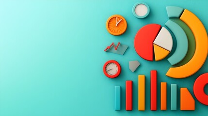 Leinwandbilder - Interactive 3D Business Intelligence Dashboard Leveraging Big Data to Visualize and Analyze Customer Demands and Marketing Strategy Planning