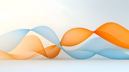 Fototapete - Mesmerizing abstract background with smooth flowing lines soft gradients and a modern calming aesthetic  Ideal for digital art graphic design and creative projects