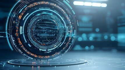 Leinwandbilder - Intricate Polygonal Technology Background Representing Data and Innovation  Complex geometric shapes data points and 3D rendering create a futuristic and dynamic visual representation of technology