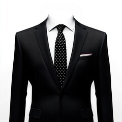 Wall Mural - A suit with a tie clothing black style.