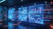 © Cloudy - A sleek, futuristic interface featuring holographic displays of machine learning algorithms and AI processing.