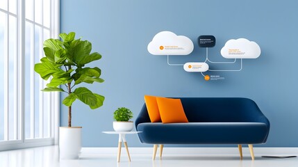 Aufkleber - Comprehensive Workflow Infographic Showcasing Systematic Execution of Business Objectives Resource Management and Team in a Modern Digital Design