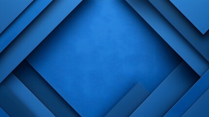 Poster - Futuristic Blue Abstract Background with Geometric Minimalist Shapes and Soft Shadows for Modern Technology Concepts  Clean and Elegant Digital Suitable for Corporate Business Innovation
